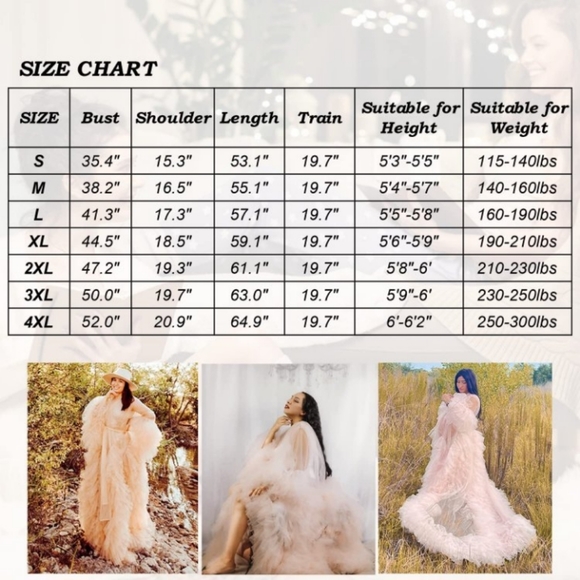 Sexy Illusion Long Lingerie Tulle Robe Nightgown Sleepwear / Bridal Robe - Picture 4 of 9